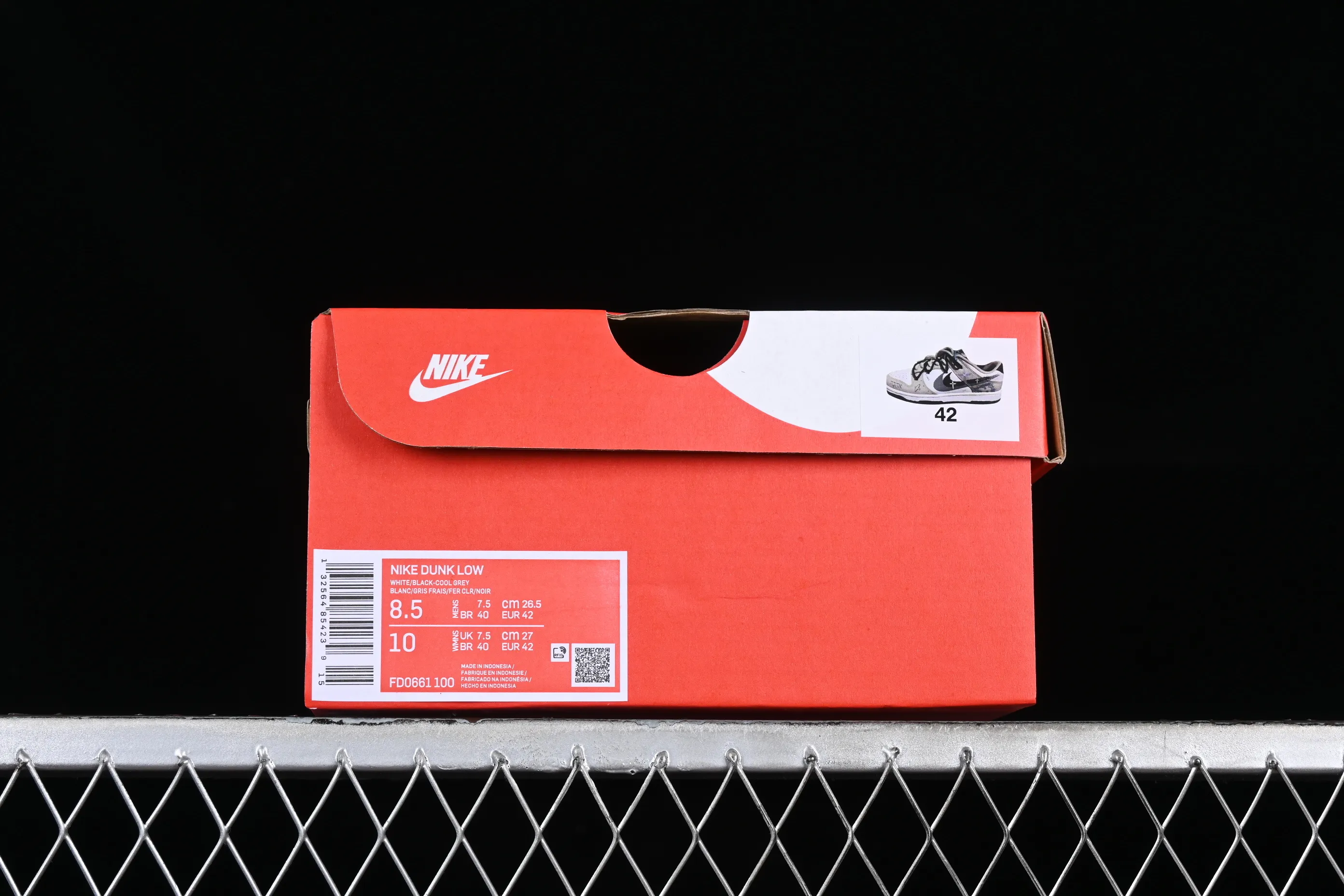 All categories Nk SB Dunk series Nk SB Dunk Low Low-top sneakers Nk Dunk Low Brush graffiti Black and white gray cross SB strap low-top casual sneakers FD0661-100